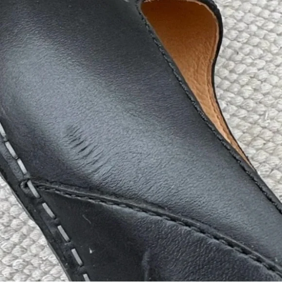 Dansko Black and Tan Sandals with Mary Jane Strap. Small scuff in picture - Picture 5 of 6